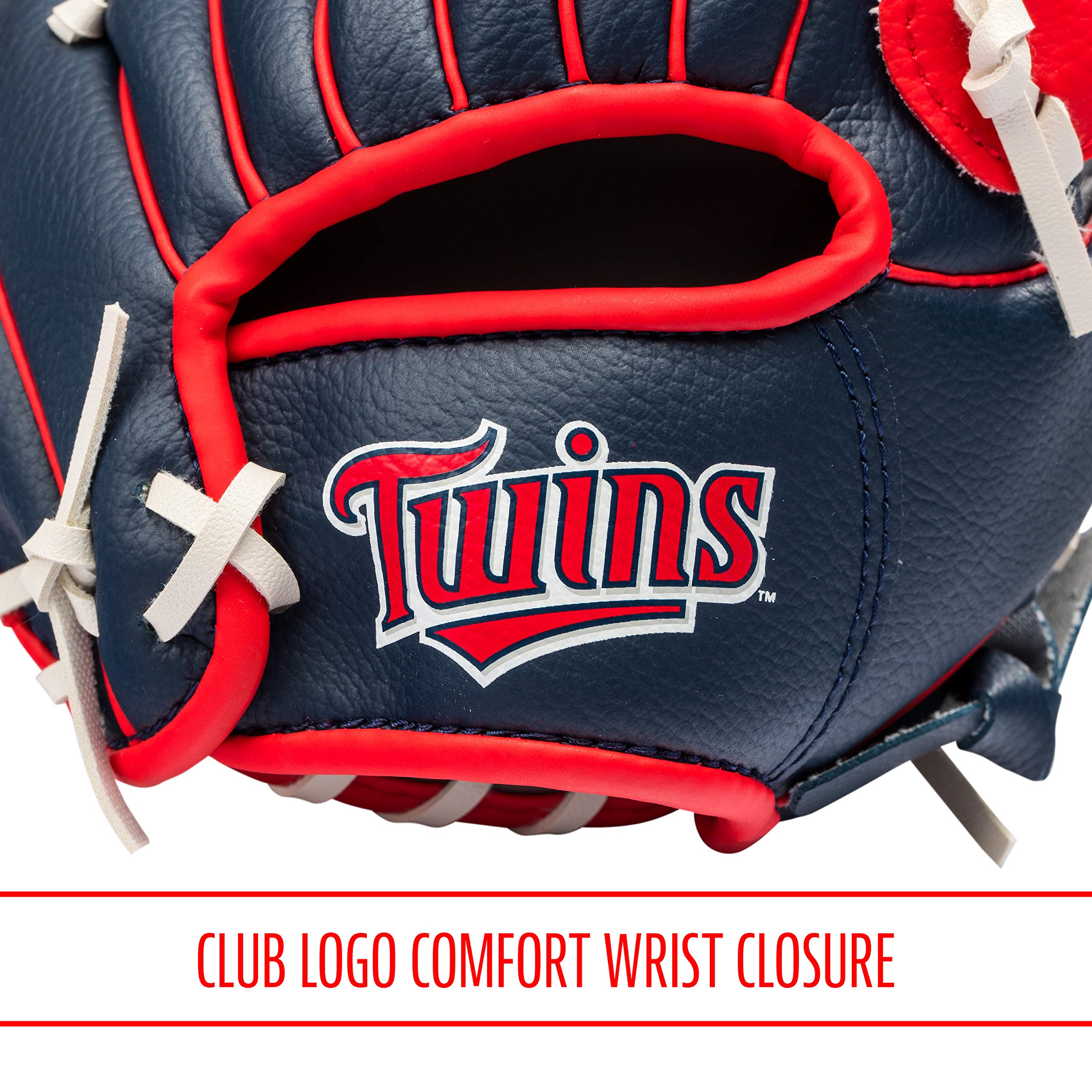 Franklin Sports Mlb Youth Teeball Glove And Ball Set - Kids Minnesota Twins Baseball And Teeball Glove And Ball - Perfect First