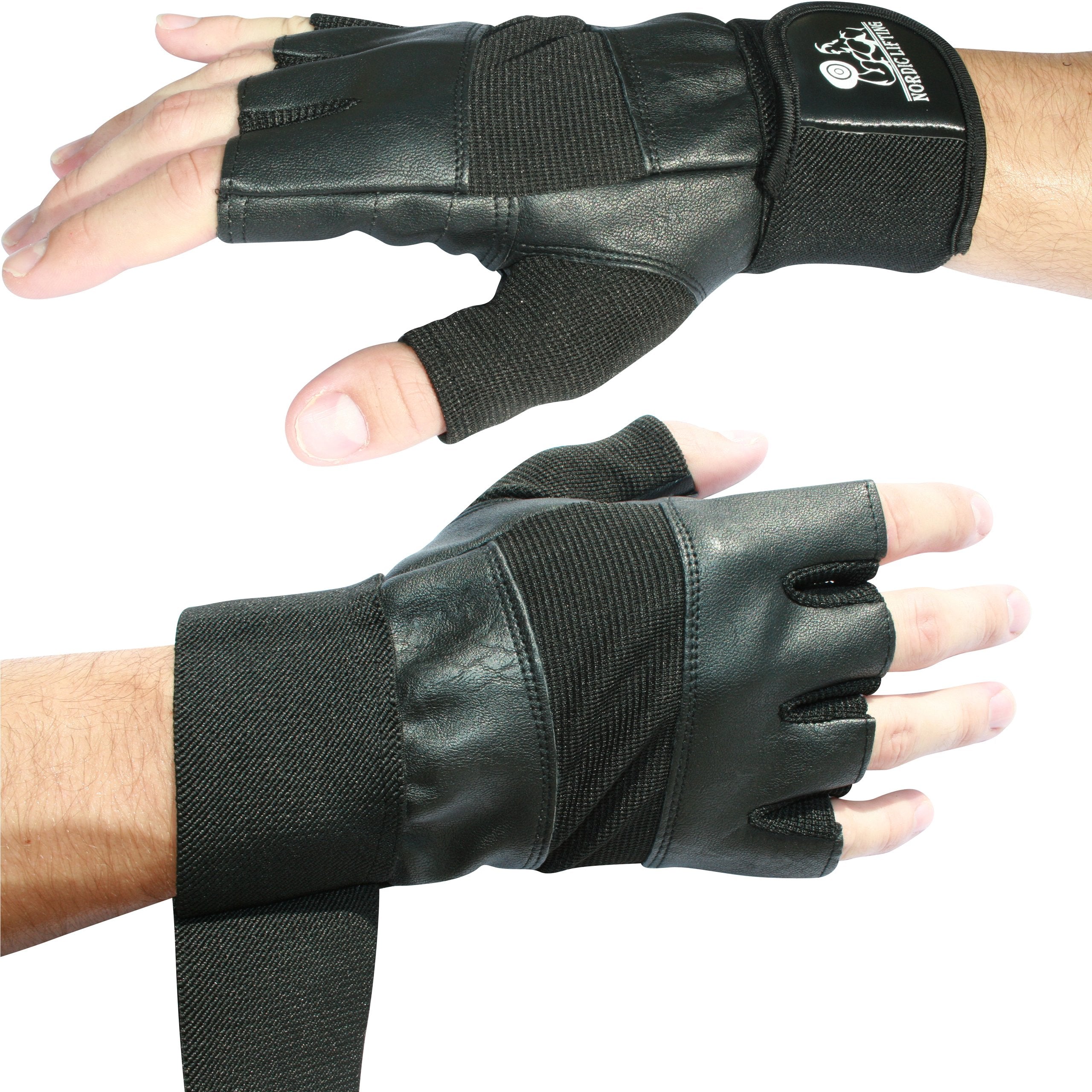Nordic Lifting Weight Lifting Gloves With 12'' Wrist Support For Gym Workout, Crossfit, Weightlifting, Fitness, Powerlifting & C