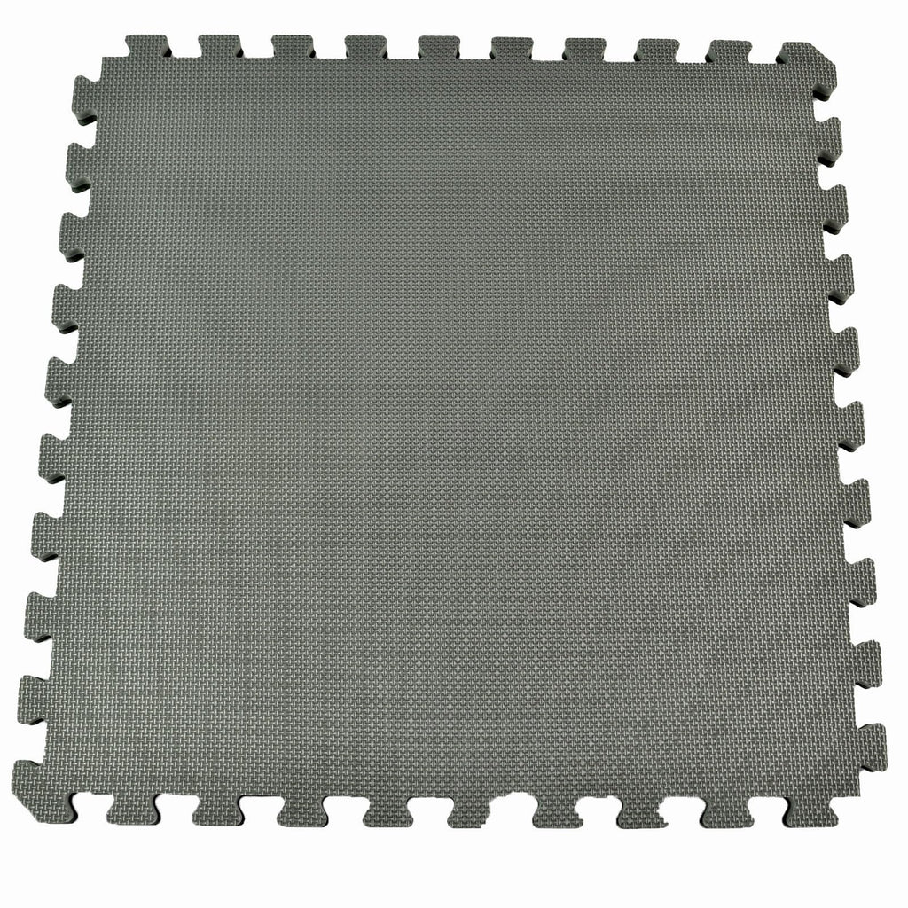 Greatmats Home Sport And Play Interlocking Reversible Mat 3/4 Inch X 2X2 Ft. Black/Gray Case Of 10