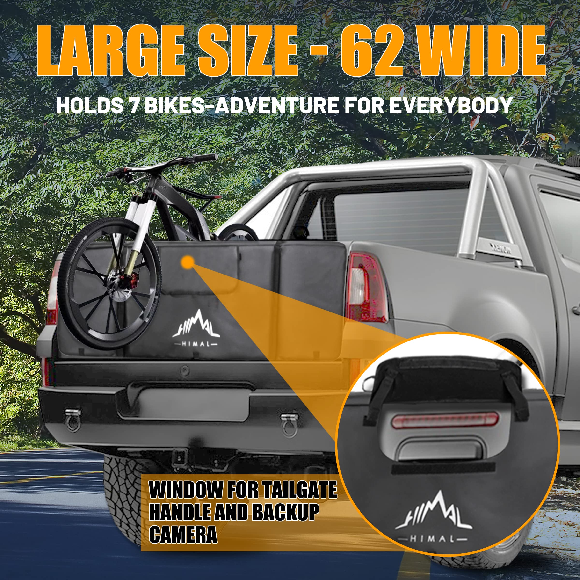 Himal Outdoors Tailgate Pad For Mountain Bike, Tailgate Protection Pad With Tool Pockets