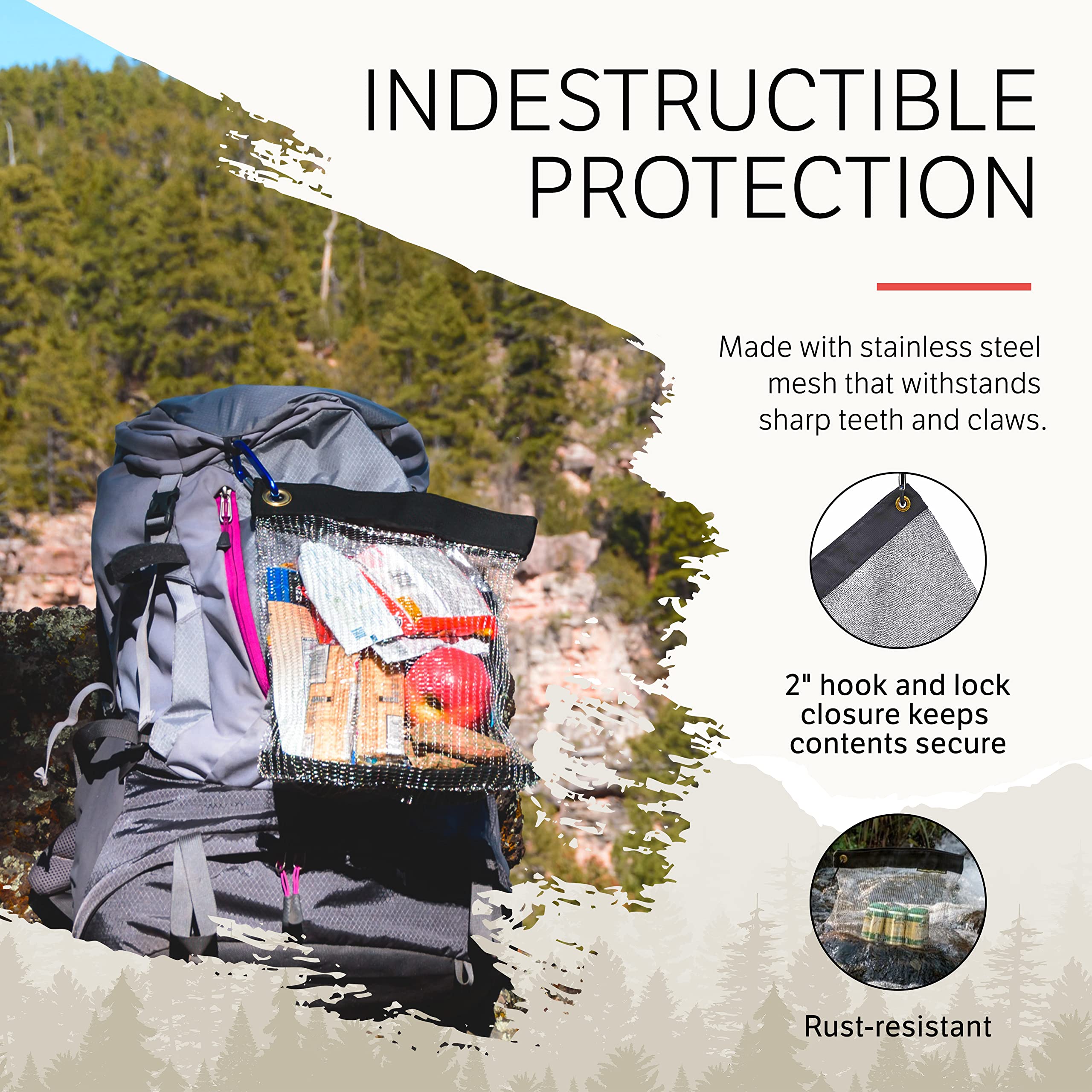 Ratsack The Camping Bundle - Ultralight Rodent Proof Dry Bag For Backpacking - Bear Bag Food Storage For Camping With Coghlans O