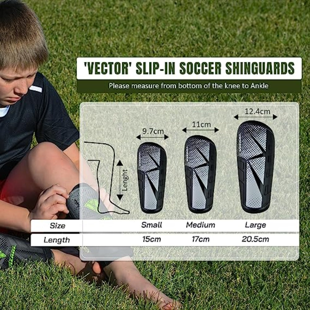 Vizari Vector Soccer Shin Guard – Black