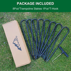 Trampoline Stakes Anchors Trampoline Accessories Wind Stake 12 Inch Heavy Duty High Wind Stake Safety Ground Anchor Galvanized S