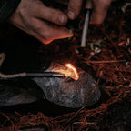 Berleben Tind      R Wick & Bellow - Parrafin Wax Infused Hemp Tinder Tube, Fire Starter - Includes Black Anodized Aluminu