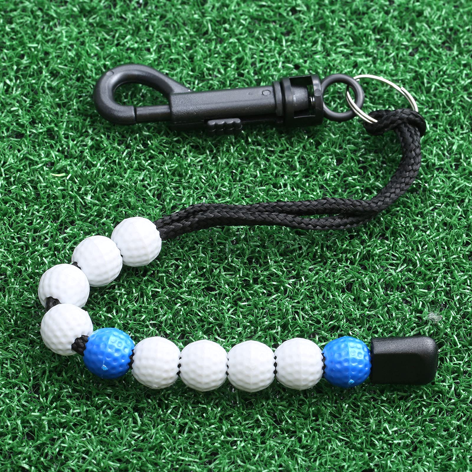 Muxsam 1 Piece Golf Beads Score Counter With Clip (Blue), Golf Stroke Score Count Keeper Putting Score Counter For Referee Caddy