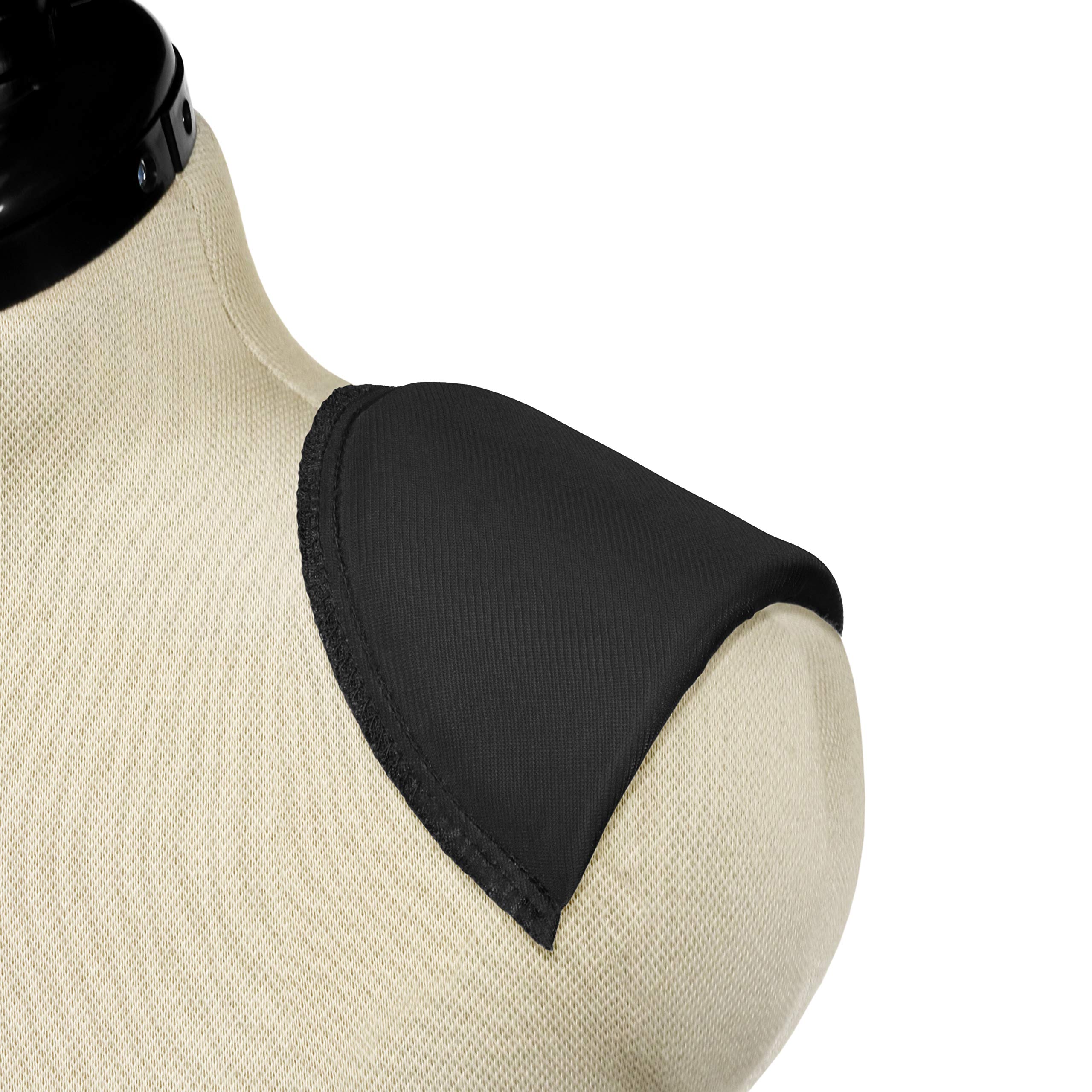 Dritz 1/2'' Covered All-Purpose Shoulder Pads-Black 2/Pkg