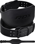 Rdx Weight Lifting Belt Gym Fitness, Cowhide Leather, 4    6    Padded Lumbar Back Support, 10 Adjustable Holes, Weightlifting P