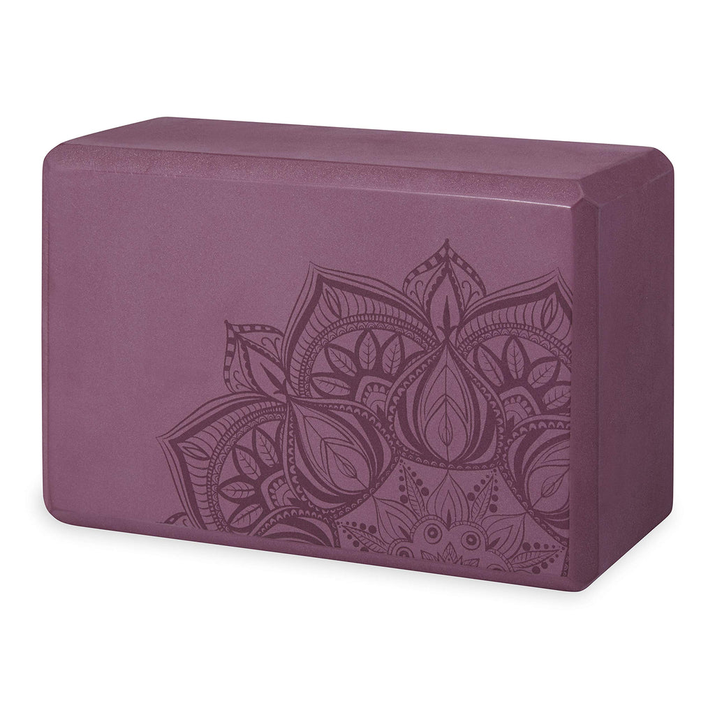 Gaiam Yoga Block - Supportive Latex-Free Eva Foam Soft Non-Slip Surface For Yoga, Pilates, Meditation (Athenian Blush) (05-64086
