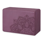 Gaiam Yoga Block - Supportive Latex-Free Eva Foam Soft Non-Slip Surface For Yoga, Pilates, Meditation (Athenian Blush) (05-64086