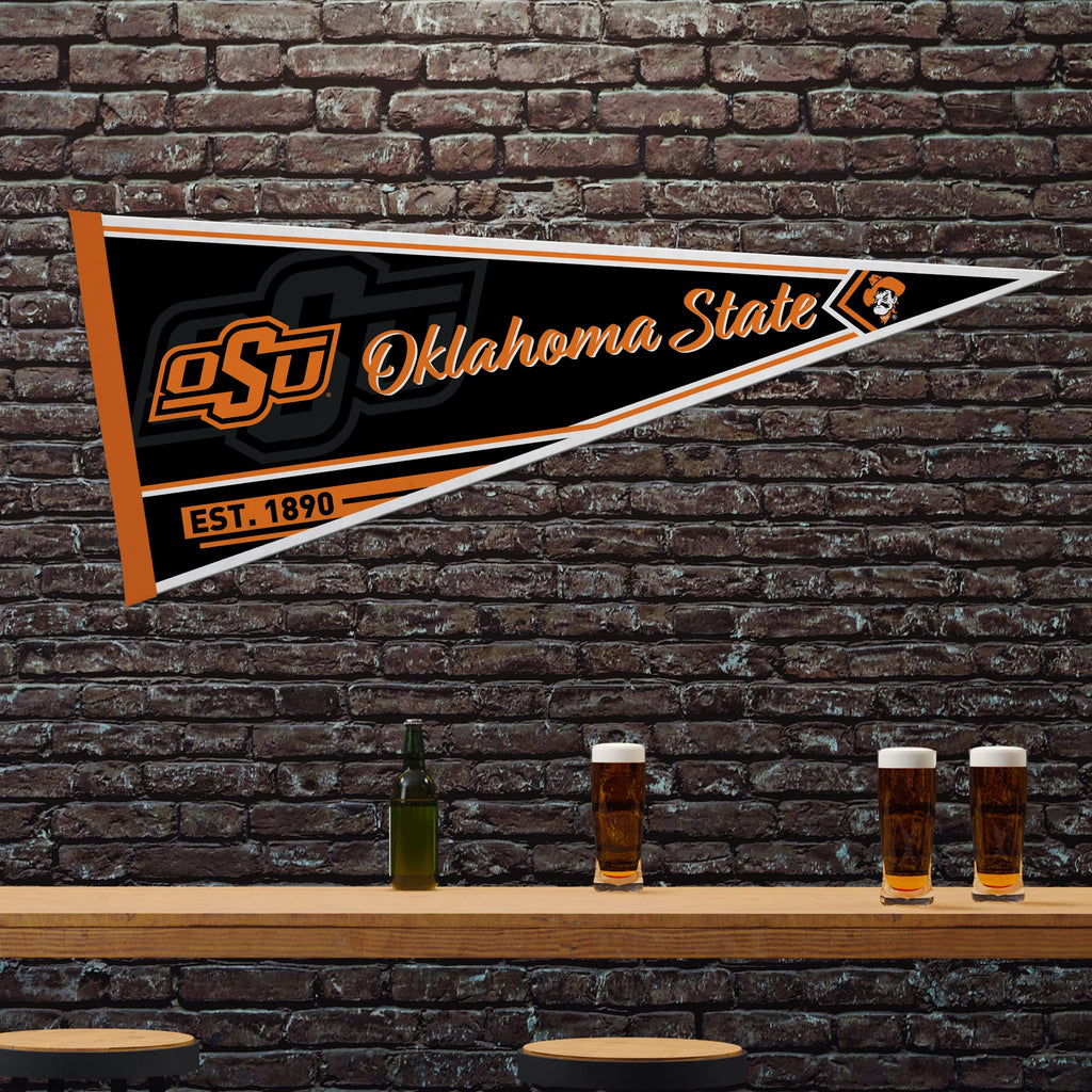 Rico Industries Ncaa Oklahoma State Cowboys Classic 12'' X 30'' Felt Wall D  Cor Pennant - Great For Home/Bed Room/Man Cave D  C