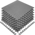 Sivan Health And Fitness Puzzle Exercise Mat Eva Foam Interlocking Tiles-Protective Flooring For Gym, Garage Flooring, Playroom,