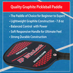 Jp Winlook Pickleball Paddles Set With Graphite Face, Lightweight, Starter To Professional, Indoor/Outdoor, Men & Women, Usapa A