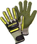 Cressi HEX Grip Gloves, Lime, S