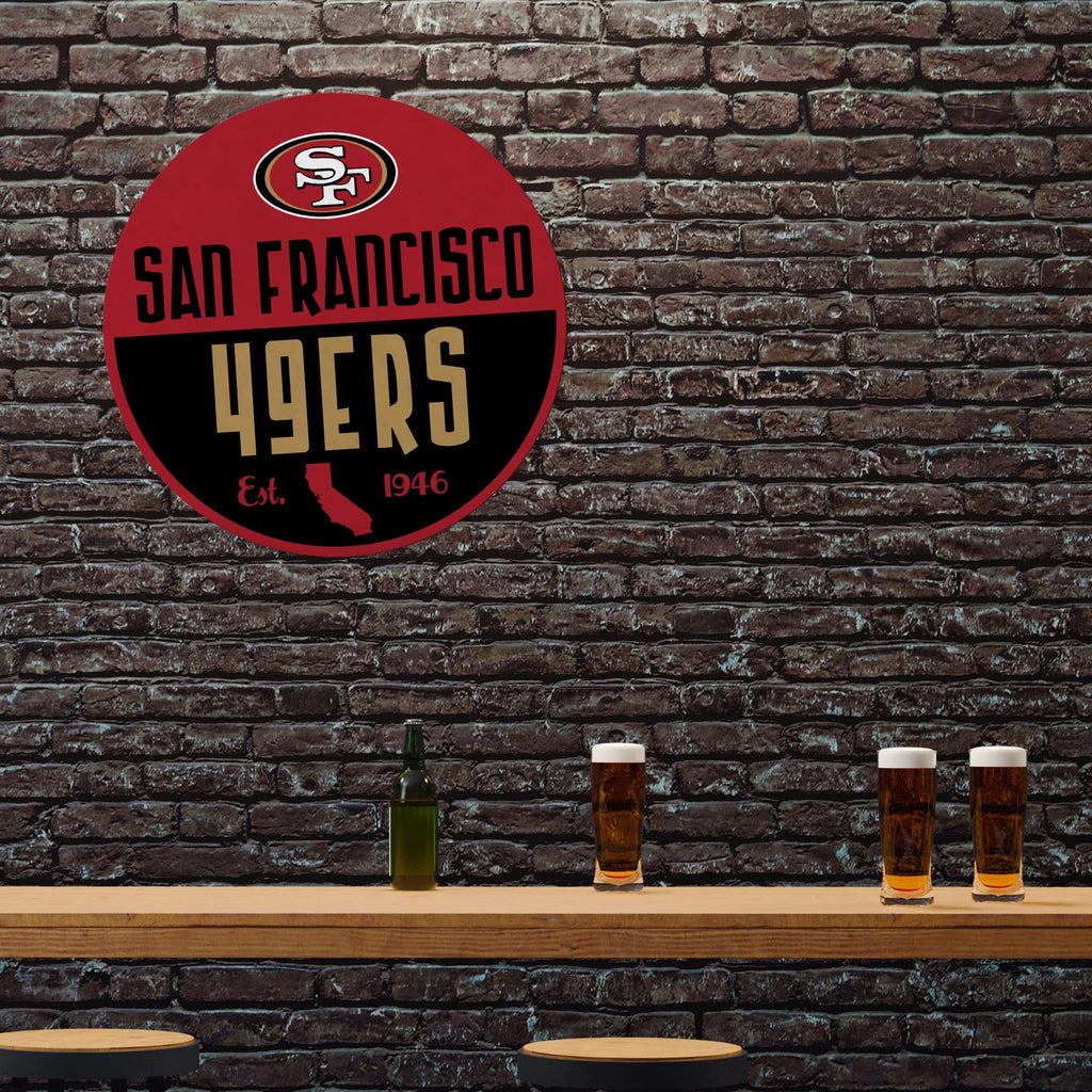 Rico Industries Nfl Football San Francisco 49Ers Classic Shape Cut Pennant - Home And Living Room D  Cor - Soft Felt Ez To Hang