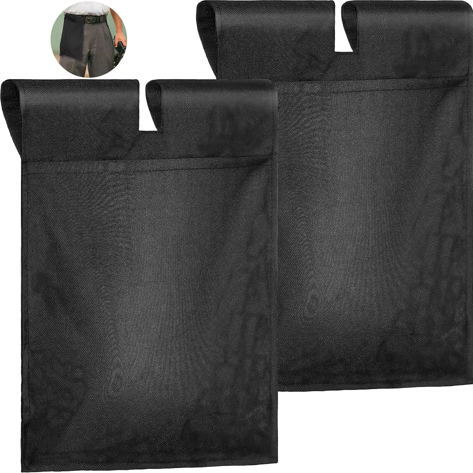 Fabbay 2 Pieces Umpire Ball Bag Umpire Gear Baseball Softball Umpire Bag Quality Woven Polyester Fabric for Baseball Softball wi