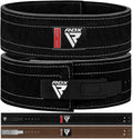 Rdx Weight Lifting Belt Powerlifting, Approved By Ipl And Uspa, 10Mm Thick 4 Leather Lumbar Back Support, Lever Buckle Equipment