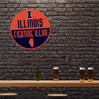 Rico Industries Ncaa Illinois Fighting Illini Classic Shape Cut Pennant - Home And Living Room D  Cor - Soft Felt Ez To Hang