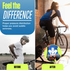 Kt-Sports Exercise Bike Seat Cushion Comfort Gel Bike Seat Cover Padded Seat Covers For Bikes With Anti-Slip Design And Drawstri