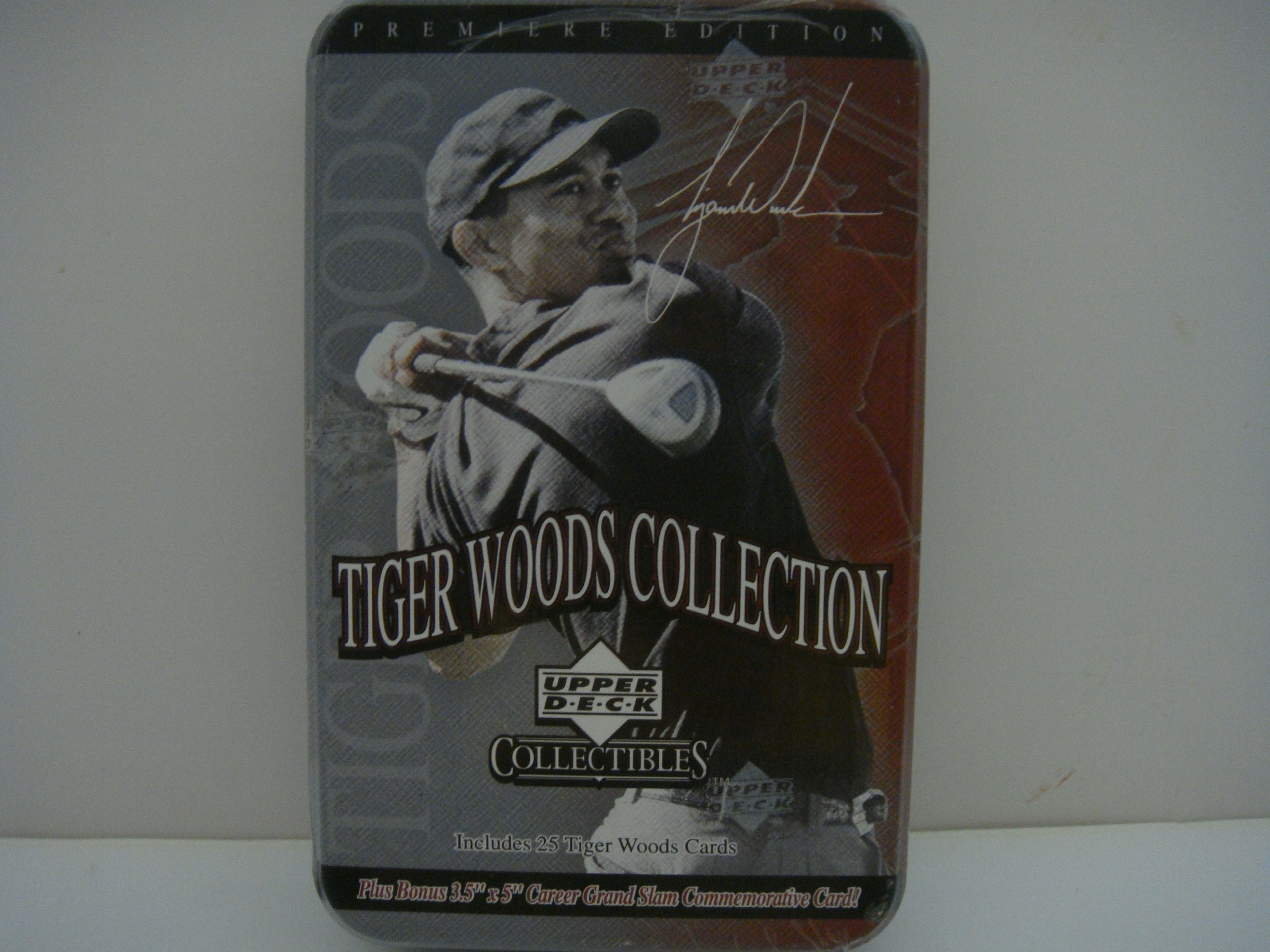 UD PGA Tiger Woods Collection Tin & Card Set