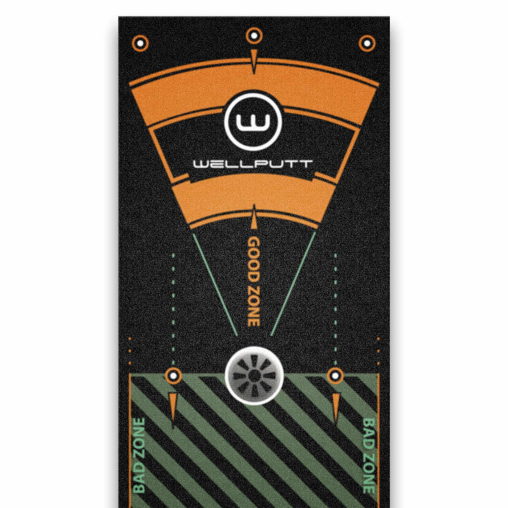 Wellputt - Golf Putting Training Mat - 13Ft Black