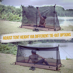 Onetigris Solo Mesh Screen Room With 3000 Waterproof Bathtub Floor, Ultralight 1 Person Screen House For Camping Backpacking Hik