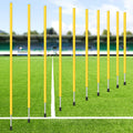 Blulu 10 Pcs 5/10/30pcs Training Agility Poles 5ft Adjustable Soccer Training Poles Soccer Sticks Agility Equipment for Football