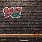 Rico Industries Ncaa Florida Gators Distressed Shape Cut Pennant - Home And Living Room D  Cor - Soft Felt Ez To Hang