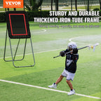 Vevor Folding Lacrosse Rebounder For Backyard, 3X4 Ft Volleyball Bounce Back Net, Pitchback Throwback Baseball Softball Return T