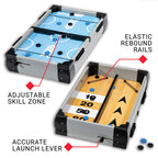 Franklin Sports Sling Puck + Shuffleboard Tabletop Game - 2-In-1 Fast Action Puck Shooting Game Set For Kids + Adults - Family G