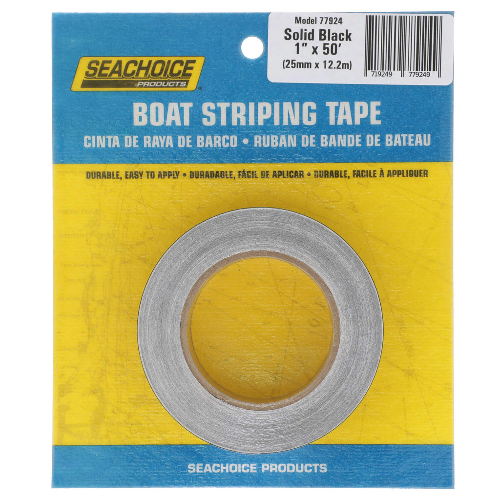 Seachoice Self-Adhesive Boat Striping Tape, 3 Mil Vinyl, 1 In. X 50 Ft., Black