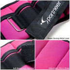 Sportneer Adjustable Ankle Weights Set 1 Pair 2 4 6 8 10 Lbs Leg Weight Straps For Women Men Kids, Weighted Ankle Weights Set Fo
