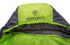 Stansport Stansport Trekker - 86 In X 34 In Mummy Sleeping Bag, Green/Gray