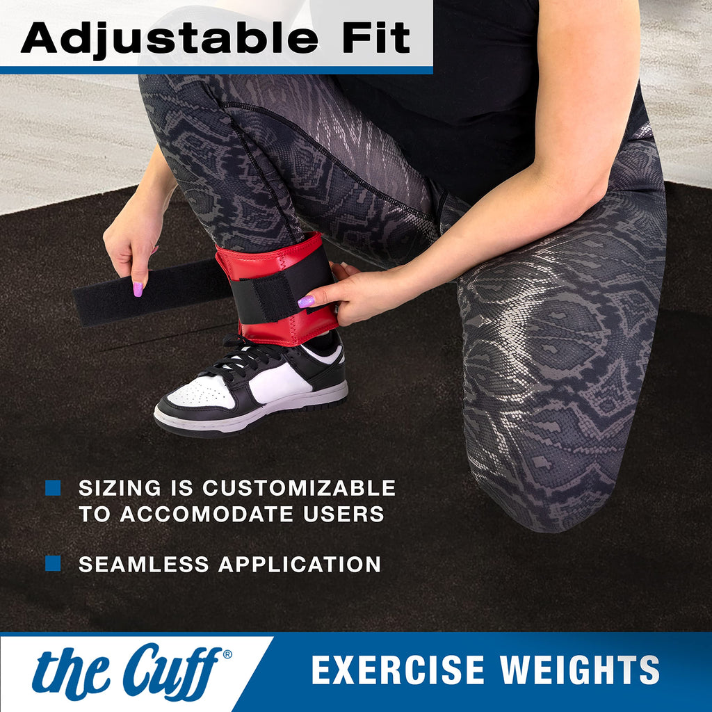 The Cuff Original Adjustable Ankle And Wrist Weight For Training, Dance, Running, And Physical Therapy For Men And Women, 24 Pie