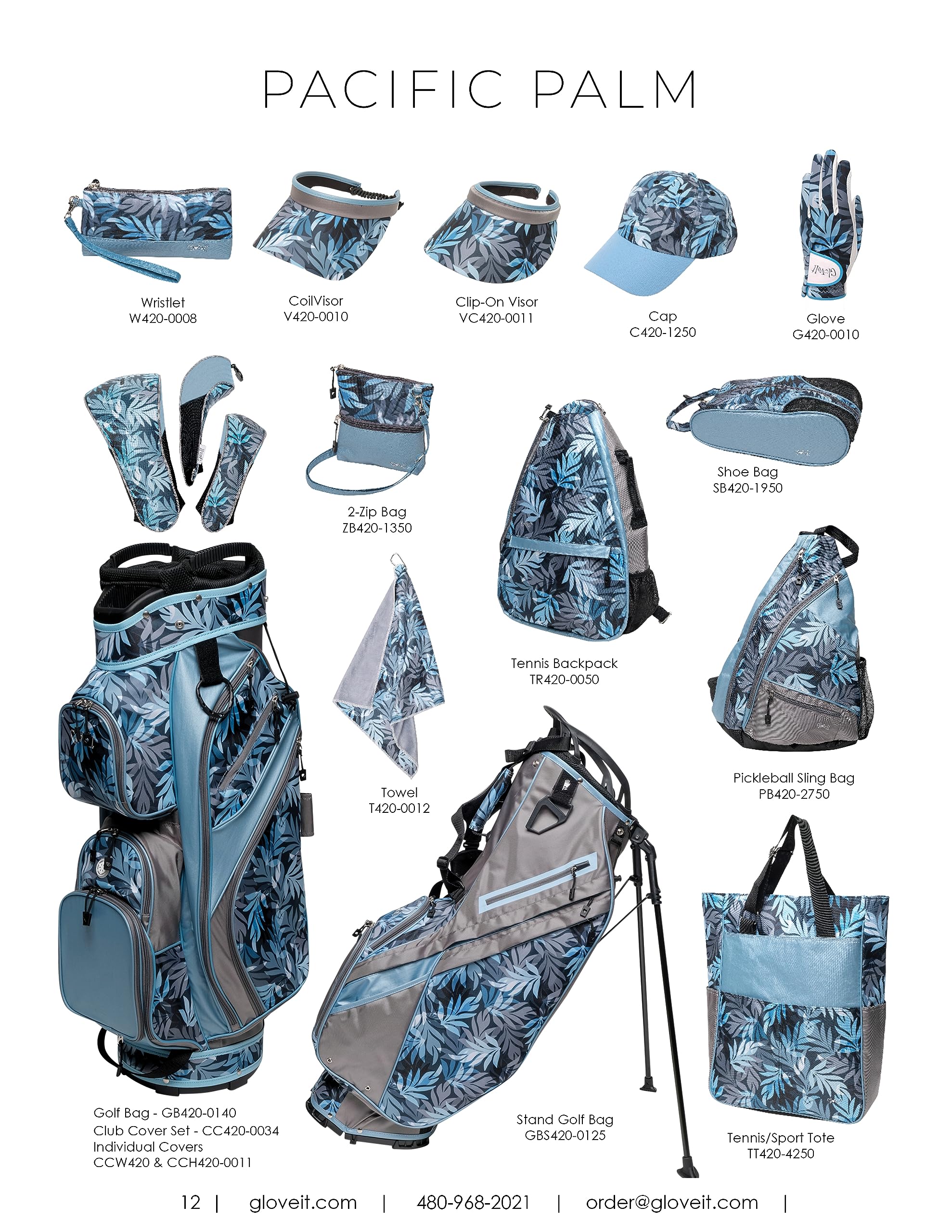 Glove It Golf Zip Bag - Pacific Palm