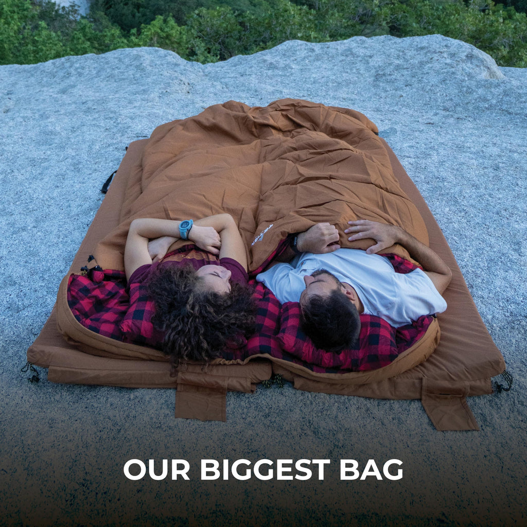 Teton Deer Hunter 0F Degree Sleeping Bag. Warm And Comfortable Camping Sleeping Bags, Teton Tough Canvas Shell For Camping, Hunt