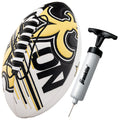 Franklin Sports Nfl New Orleans Saints Football - Youth Mini Football - 8.5'' Junior Size Ball - Spacelace Easy Grip Texture- Pe