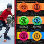 Franklin Sports Nhl Street Hockey Balls - No Bounce Outdoor Street + Roller Hockey Balls - Official Size Outdoor Street Hockey B