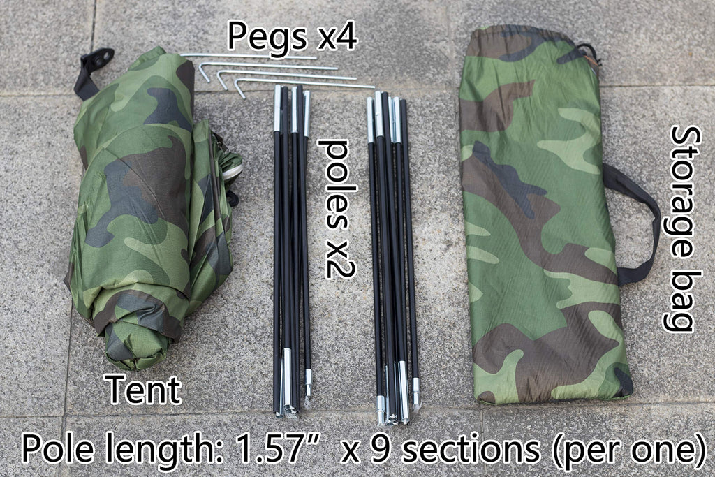 Sutekus Semi-Double Tent Camouflage Patterns Camping Tent Tent For Camping Hiking ?Outdoor Equipment?
