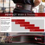 Dark Iron Fitness Weight Lifting Belt For Men & Women - 100% Leather Gym Belts For Weightlifting, Powerlifting, Strength Trainin