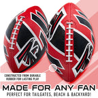 Franklin Sports Nfl Atlanta Falcons Football - Youth Football - Mini 8.5'' Rubber Ball - Perfect For Kids - Team Logos And Color