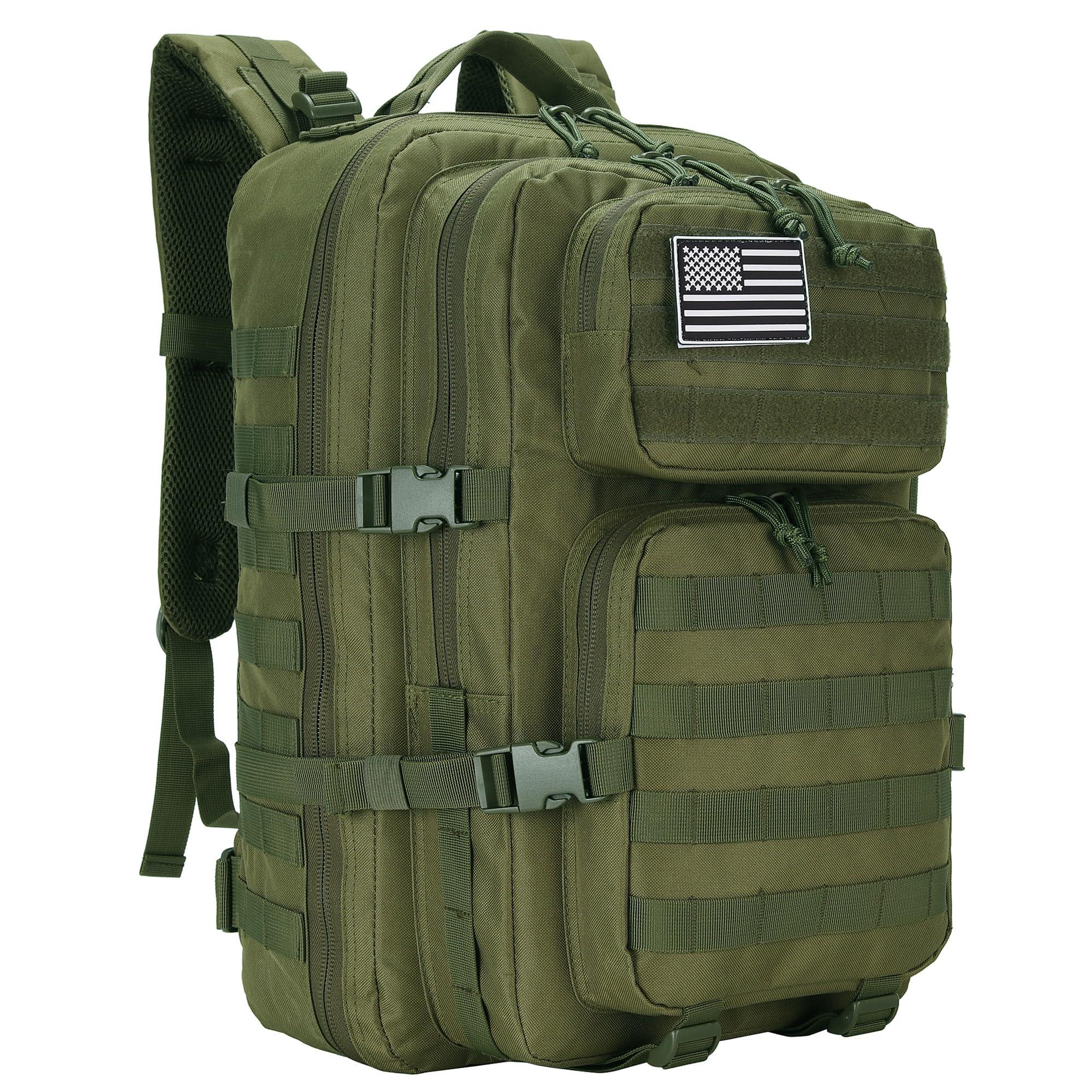 W WINTMING 25L/45L Tactical Backpack Military Tactical Backpack Heavy Duty Molle Assault Pack for Work Gym Outdoors (3.0 45L-Arm