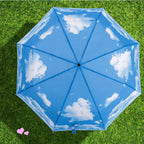 Sy Compact Travel Umbrella Windproof Automatic Lightweight Unbreakable Umbrellas-Factory Outlet Umbrella (Blue)