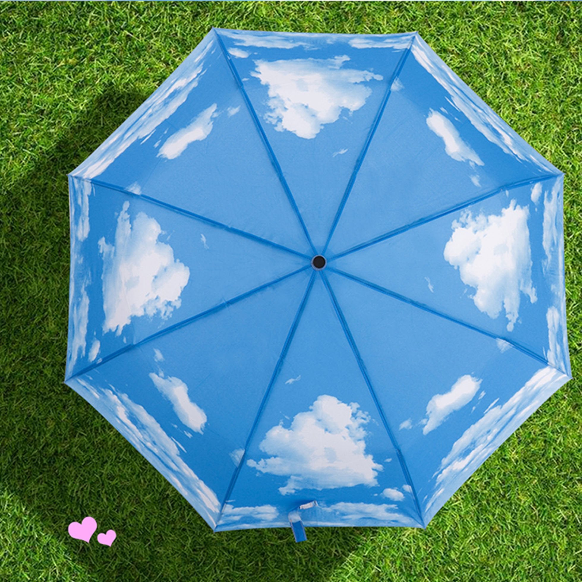 Sy Compact Travel Umbrella Windproof Automatic Lightweight Unbreakable Umbrellas-Factory Outlet Umbrella (Blue)