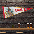 Rico Industries Nfl Football Kansas City Chiefs ''The Fan'' By Gary Patterson 12'' X 30'' Felt Wall D  Cor Pennant - Great For H