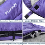 Atarashi Sleeping Bags For Adults, Womens Sleeping Bags For Camping, Hiking And Outdoors, 3-4 Seasons Warm Cold Weather, Lightwe