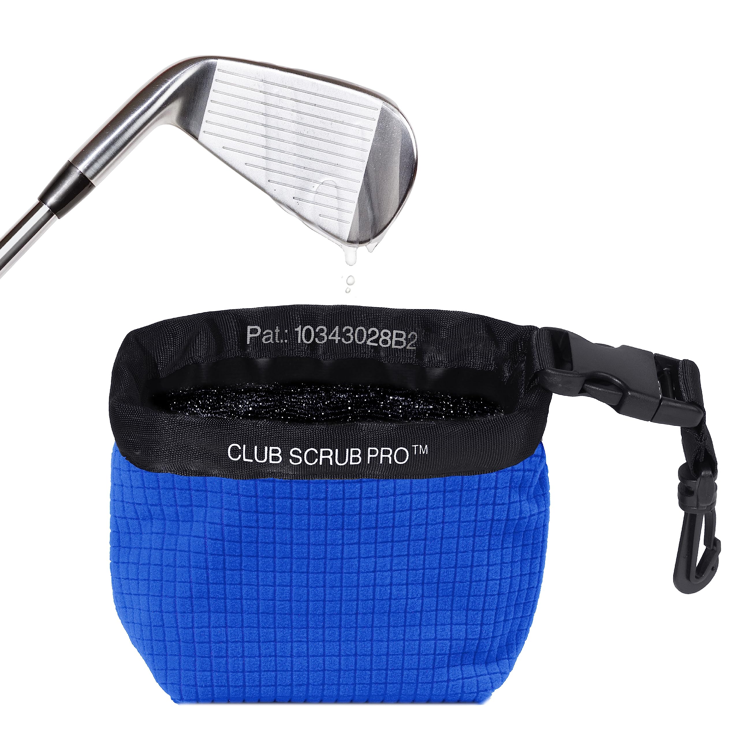 Club Scrub Golf Club And Golf Ball Cleaning Bag, Waterproof Clean Face Technology Liner, Perfectly Dry Microfiber Exterior, Deta