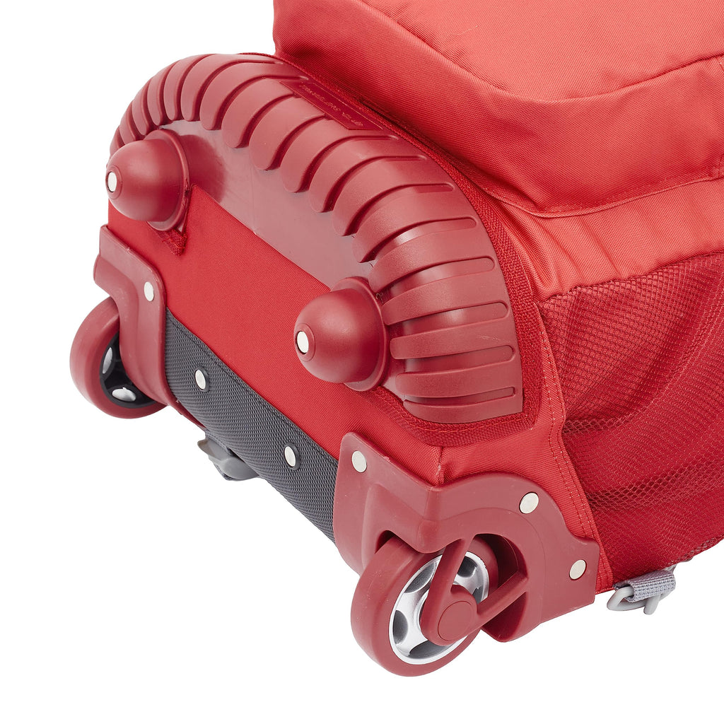 Travelers Club 18 Rolling Backpack with Shoulder Straps, Red