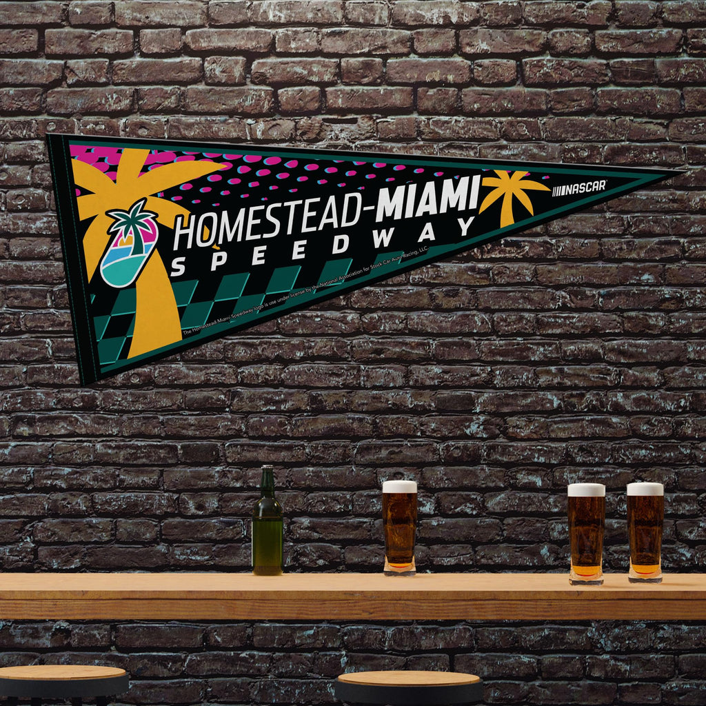 Rico Industries Nascar Racing Homestead-Miami Speedway 12'' X 30'' Felt Wall D  Cor Pennant - Great For Home/Bed Room/Man Cave D