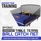 Ipong Carbon Fiber Table Tennis Ball Catch Net - Practice Net Attaches To Ping Pong Table For Ball Collection During Table Tenni