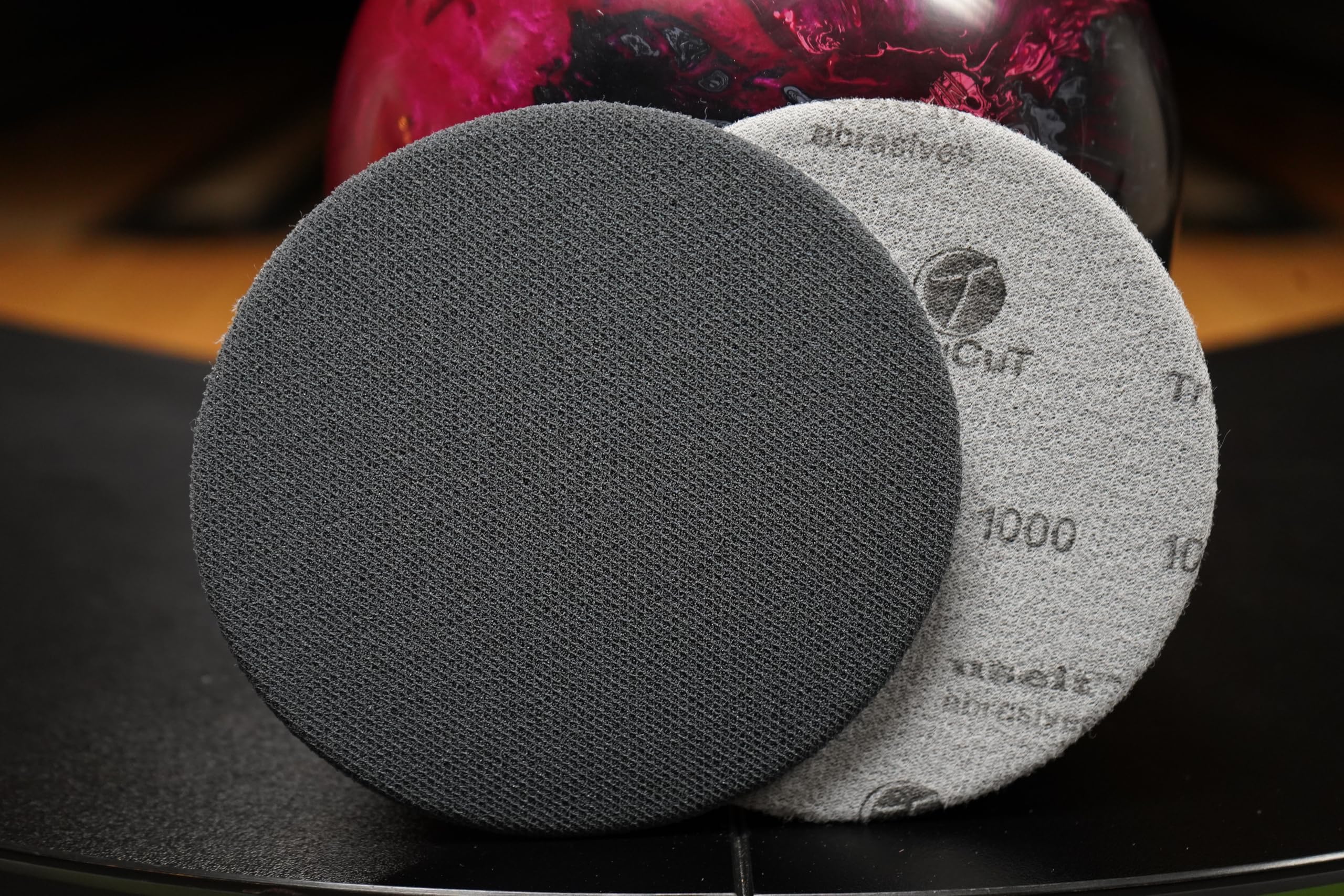 Trucut Sanding Pad  1000 Grit  6'' Diameter  Sanding Pads Made For Bowling Balls  Bowling Ball Resurfacing Pads  Surface Managem